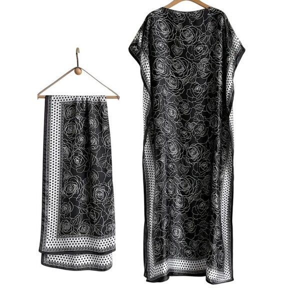 Kaftan Polyester up to 4X Plus Size Abaya Dashiki Middle Eastern Muslim maxi - Picture 1 of 3